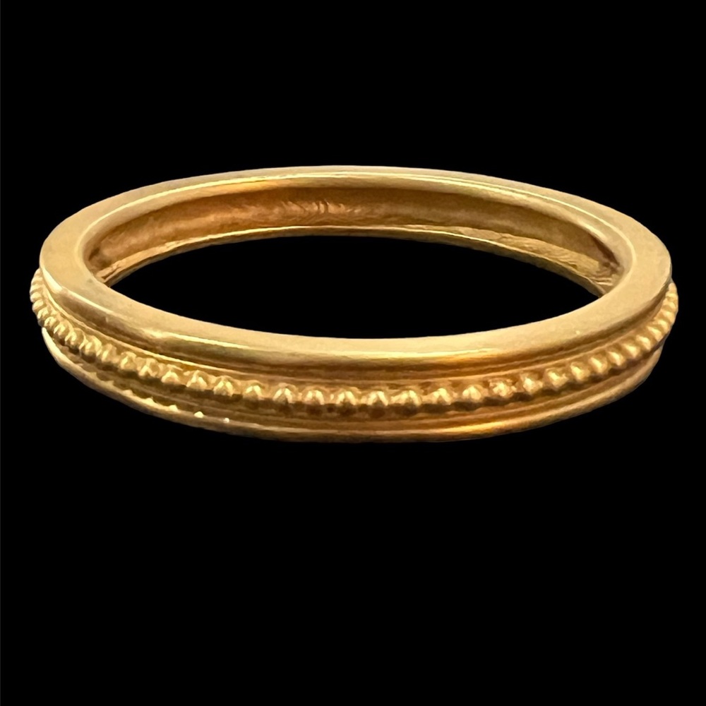 Vintage 80s Givenchy gold tone matte bangle bracelet